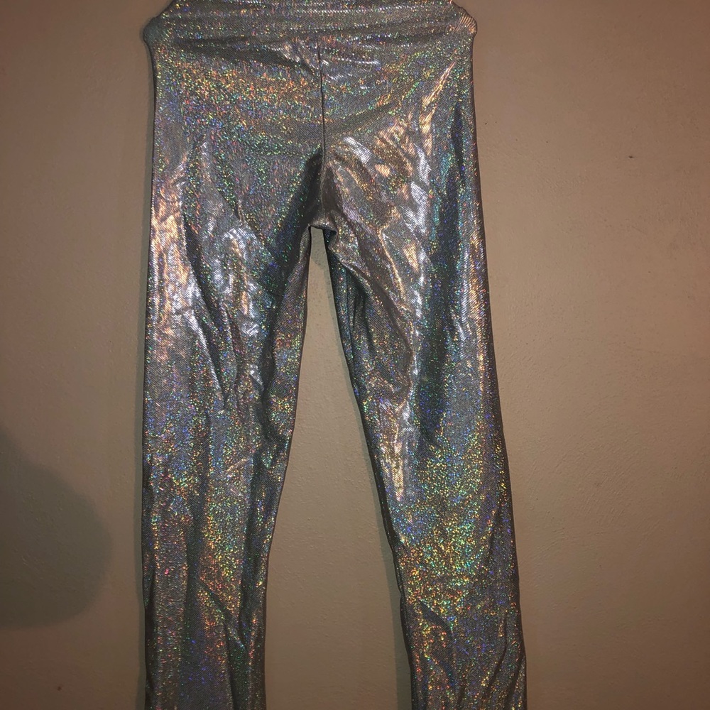 Holographic dance pants